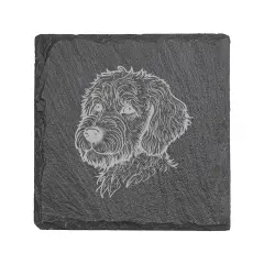 Coaster - Slate - Golden Doodle - SET OF 2