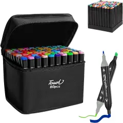 80 Colors Alcohol Markers