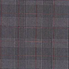 1 Yard Yarn Dyed Plaid Jacquard Knit Fabric Soft Double Knit 58/60" Wide Black/Red