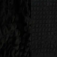 1 Yard Lady Crush Woven Jacquard Fabric, 62&Prime; Wide Polyester Spandex Blend BLACK