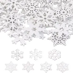 160PCS Snowflake Ornaments Decorations - White