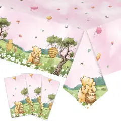 Classic Bear Disposable Thickened Plastic Table Cover