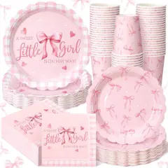 250 Pcs Little Girl Baby Shower Decorations