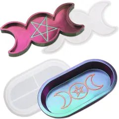 2PCS Moon Star Tray Resin Mold