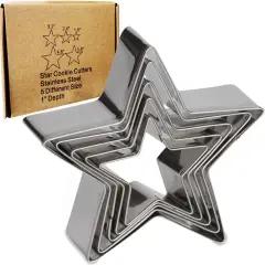 5 pcs Stainless Steel Five-pointed Star Molds
