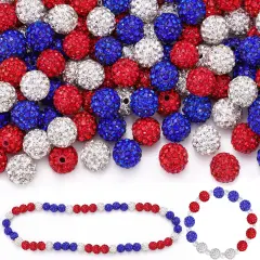 90pcs 10mm Rhinestone Beads for Jewelry Making
