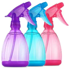 3 Pack Plastic Spray Bottles 12oz - (Purple, Blue, Pink)