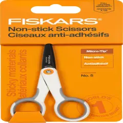 Fiskars Non-Stick Detail Scissors 5"-5" Micro-Tip
