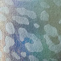 1 Yard Embossed Cheetah Hologram Stretch Velvet Fabric 60" Wide Shiny Spandex Blend for Dancewear & Costumes Silver