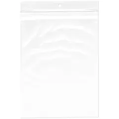 Plymor 6" x 8", 2 Mil with Hang-Hole Zipper Reclosable Plastic Bags