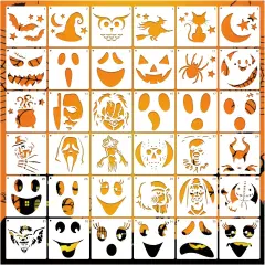 Halloween Pumpkin Stencils(bat36)