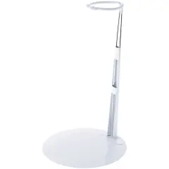 Bard's 794W White Adjustable Doll Stand, fits 18 to 21 inch Dolls, waist width adjusts from 1.875 to 3 inches
