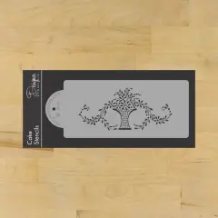 Wedding Basket Cake Stencil Side | C910 by Designer Stencils | Cake Decorating Tools | Baking Stencils for Royal Icing, Airbrush, Dusting Powder | Reusable Plastic Food Grade Stencil for Cakes | Easy to Use & Clean Cake Stencil