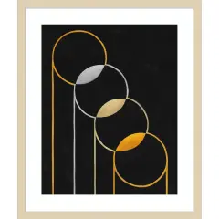 Metallic Meditation I by Grace Popp Wood Framed Wall Art Print