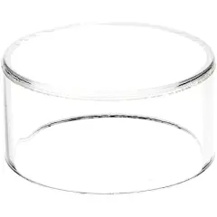 Plymor Clear Acrylic Round Cylinder Display Riser, 1.5" H x 3" D