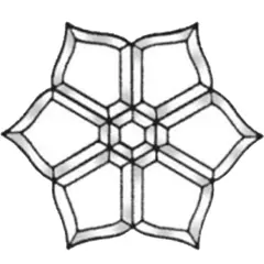 10" x 10" Clear Glass Bevel Cluster BC334