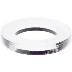 Plymor Clear Acrylic Egg, Marble, Ball or Sphere Thin Display Holder Stand, 0.375" H x 2.5" W