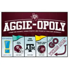Late For The Sky: Aggie-Opoly - Texas A&M University Themed Family Board Game, Opoly-Style, Traditional Play Or 1 Hr Version, Ages 8+, 2-5 Players