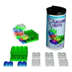 E-Blox: Circuit Blox: BYO Tower of Flashing Lights - Color-Changing LED Blocks Kit, Stack & Build 3D Brick Creations Set, DIY STEM Toy, Kids Ages 8+
