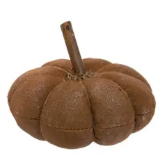 Stuffed Primitive Pumpkin with Distressed Finish Fall Decor