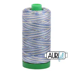 Lemon Blueberry - Variegated (4649) | 40wt Large Spool (1000M / 1094Y) | Aurifil Thread
