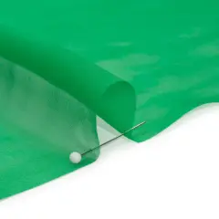 1 Yard Chiffon Like Silk Voile 54" Wide Kelly Green Solid Fabric for Dresses & Blouses