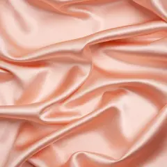 1 Yard Veiled Rose Silk Crepe Back Satin Soft Smooth Luxurious Sewing Fabric for Bridal Dresses 44 inch Width
