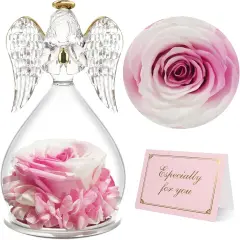 Angel Figurines with Real Rose Gifts