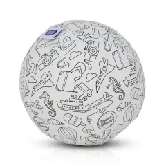 BubaBloon Colour In Travel Design Cotton Balloon Cover with Washable Markers