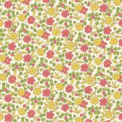 Multi Daisy & Friends Cotton Wideback Fabric Per Yard