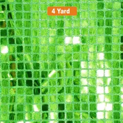 Square Sequins Fabric Quad Sequins Fabric 45" Wide Multiple Colors Lime