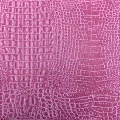 1 Yard Marine Gator Vinyl Fabric Waterproof Anti UV Outdoor Upholstery 54" Width Pink