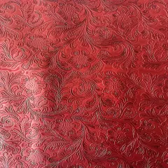1 Yard Iridescent Faux Crocodile Vinyl Fabric For Upholstery Handbags Wallets Crafts 54 Inch Width Red