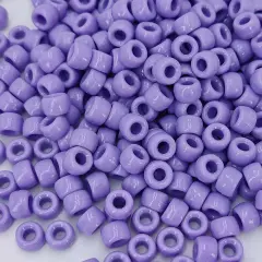 MIIIM 1200PCS 6x9mm Purple Pony Beads Bulk, Kandi Beads for Bracelets Making Kit, Hair Braids Crafts for Jewelry Making (Lavender Purple)