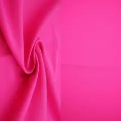 1 Yard Barbie Solid Knit Fabric, 57/58&Prime; Wide Polyester Spandex Blend PINK HOT