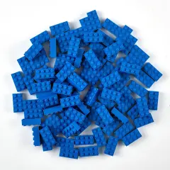 Strictly Briks Classic Bricks Starter Kit, Blue, 96 Pieces, 2x4 Studs, Building Creative Play Set for Ages 3-14, 100% Compatible with All Major Brick Brands
