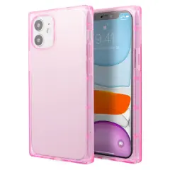 Insten Case for iPhone 12 Mini Case 5.4 Inch, Soft TPU Protective Cases with Reinforced Corners, Shock Absorption, Crystal Clear Pink Slim Cover for Women Girls