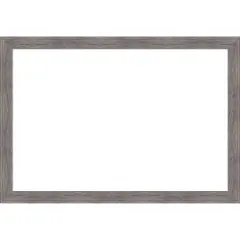 Pinstripe Plank Grey Narrow Framed Dry Erase Magnetic Board