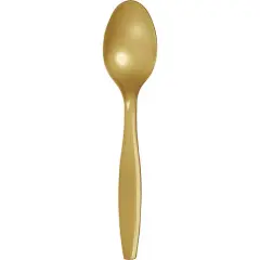 288 pc Bulk Glittering Gold Plastic Spoons