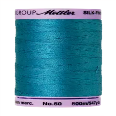 Caribbean Blue (9104-1394) | Silk-Finish Cotton 50wt (500M / 547Y) | Mettler Thread