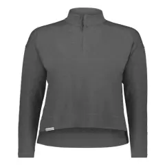 Holloway&reg; Women's Ventura Soft Knit Quarter-Zip Carbon Heather