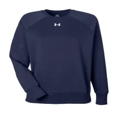Under Armour&reg; Ladies' Rival Fleece Sweatshirt Mid nvy/ wht