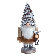 Kurt Adler 10-Inch Wooden Rustic Glamour Gnome Nutcracker