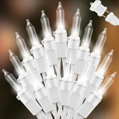 100 Mini LED Count White String Lights - 21.6FT