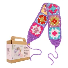 John Bead Floral Crochet DIY Kit for Beginners Granny Headband