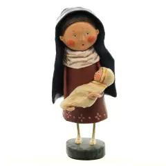 Lori Mitchell 6.75 In Mother Mary Christmas Figurine , Lightweight Christmas Decor Nativity Jesus Christmas Multicolored