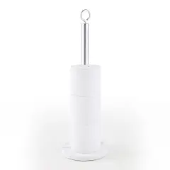 Heavy Weighted Sturdy Spare Toilet Paper Roll Holder Storage Stand