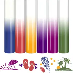 Color Changing HTV Heat Transfer Vinyl - 6Pcs