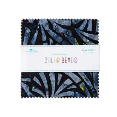 Express Yourself! Batiks 5" Square Pack (Charm Pack / 5" Stacker) in Color Beads by Riley Blake Designs for Riley Blake (5-23252-42)