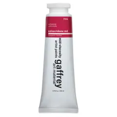 Gaffrey Art Material Standard Body Acrylic Paint - Quinacridone Red, 200 ml tube
